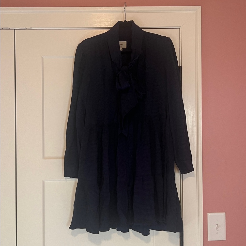 Sezane Selena Dress Marine Mat - Size 36